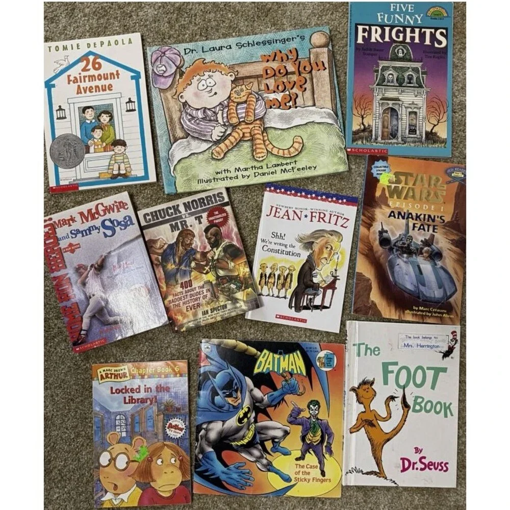 HUGE 42 Childrens BOOK Lot ~ Random Mix - Reading Teacher Picks -Workbooks HC PB